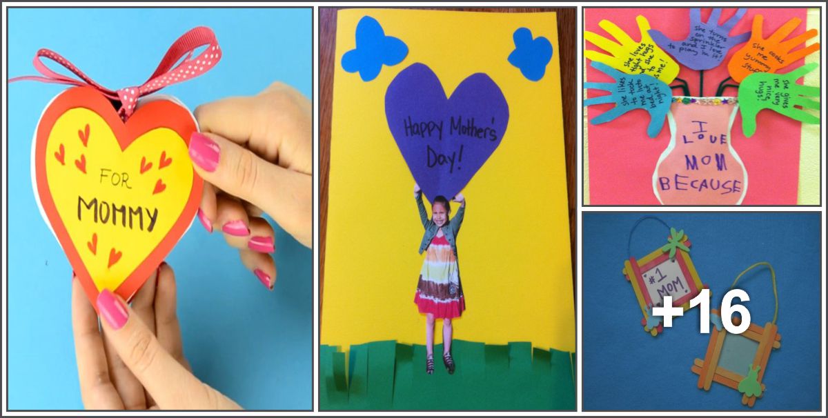 20 ideas de tarjetas y recuerdos para el Día de las Madres